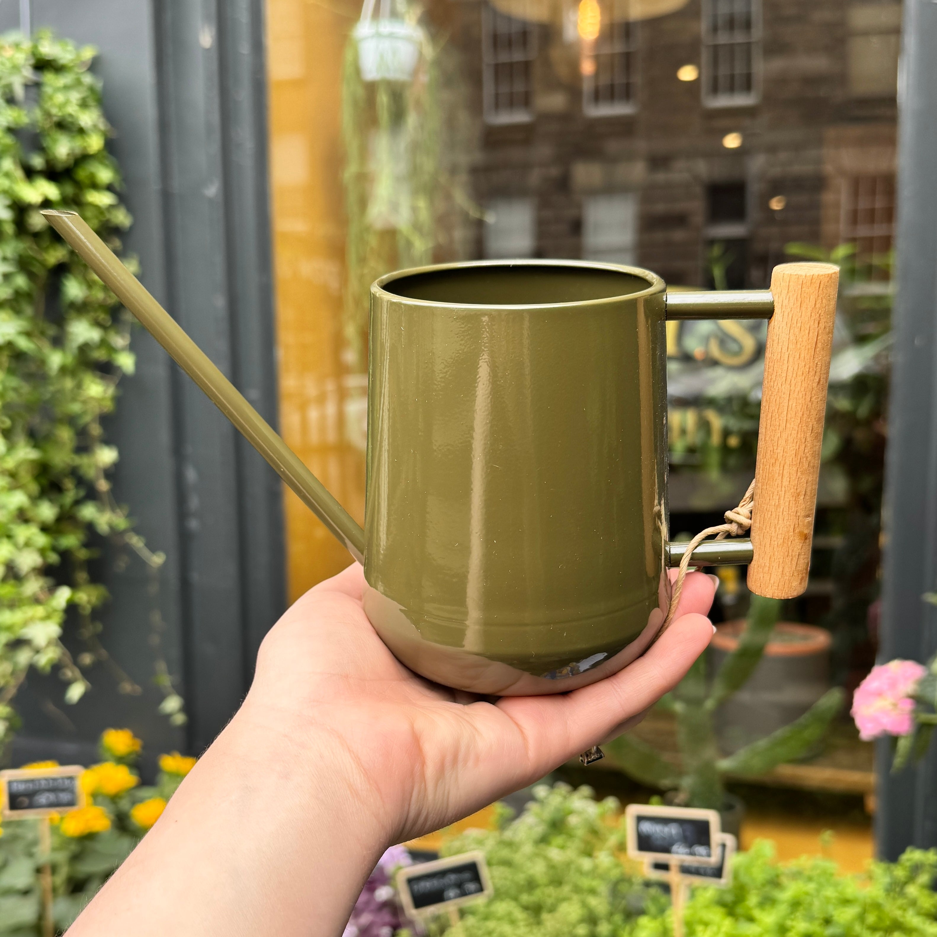 Indoor Watering Can - Olive