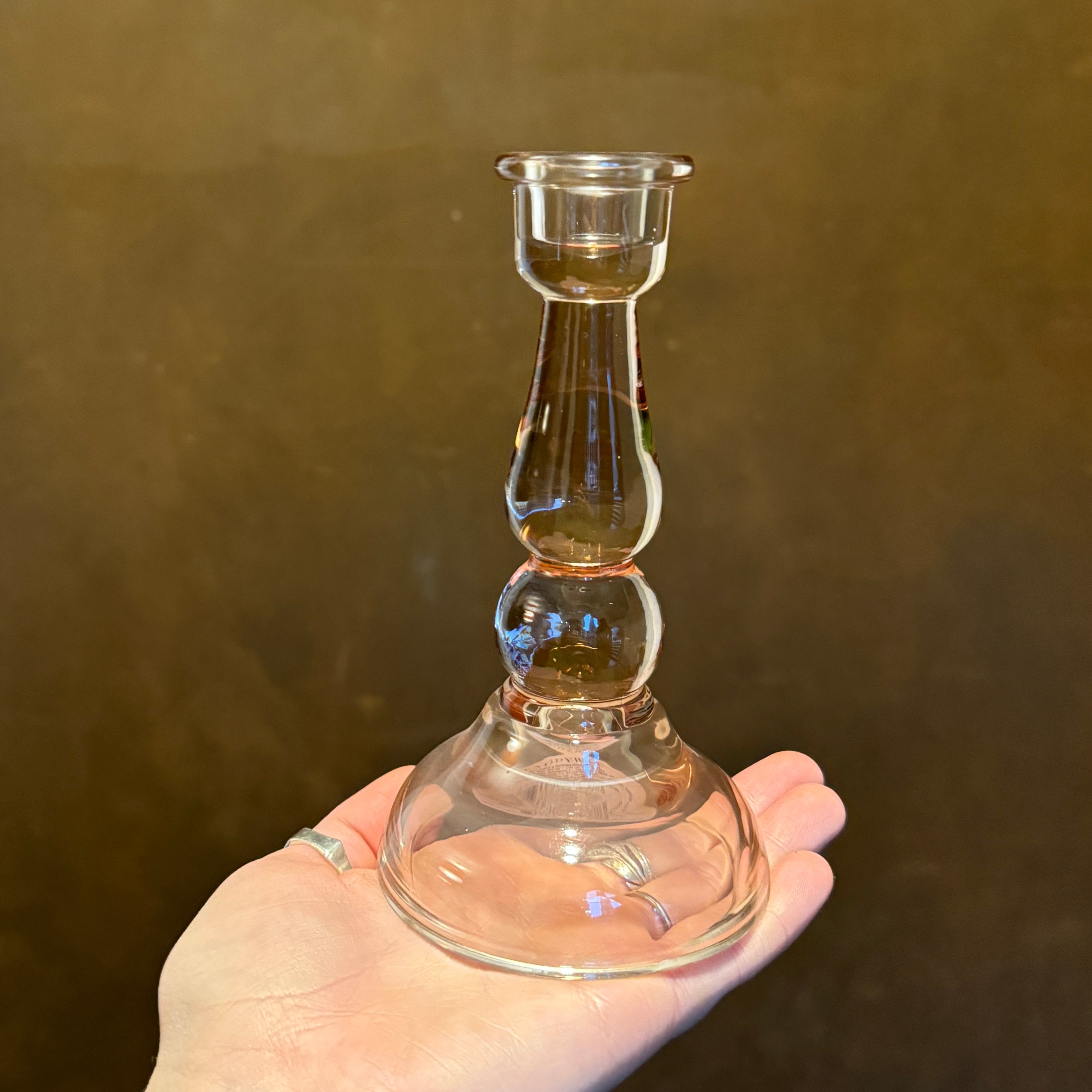 Glass Taper Candle Holder