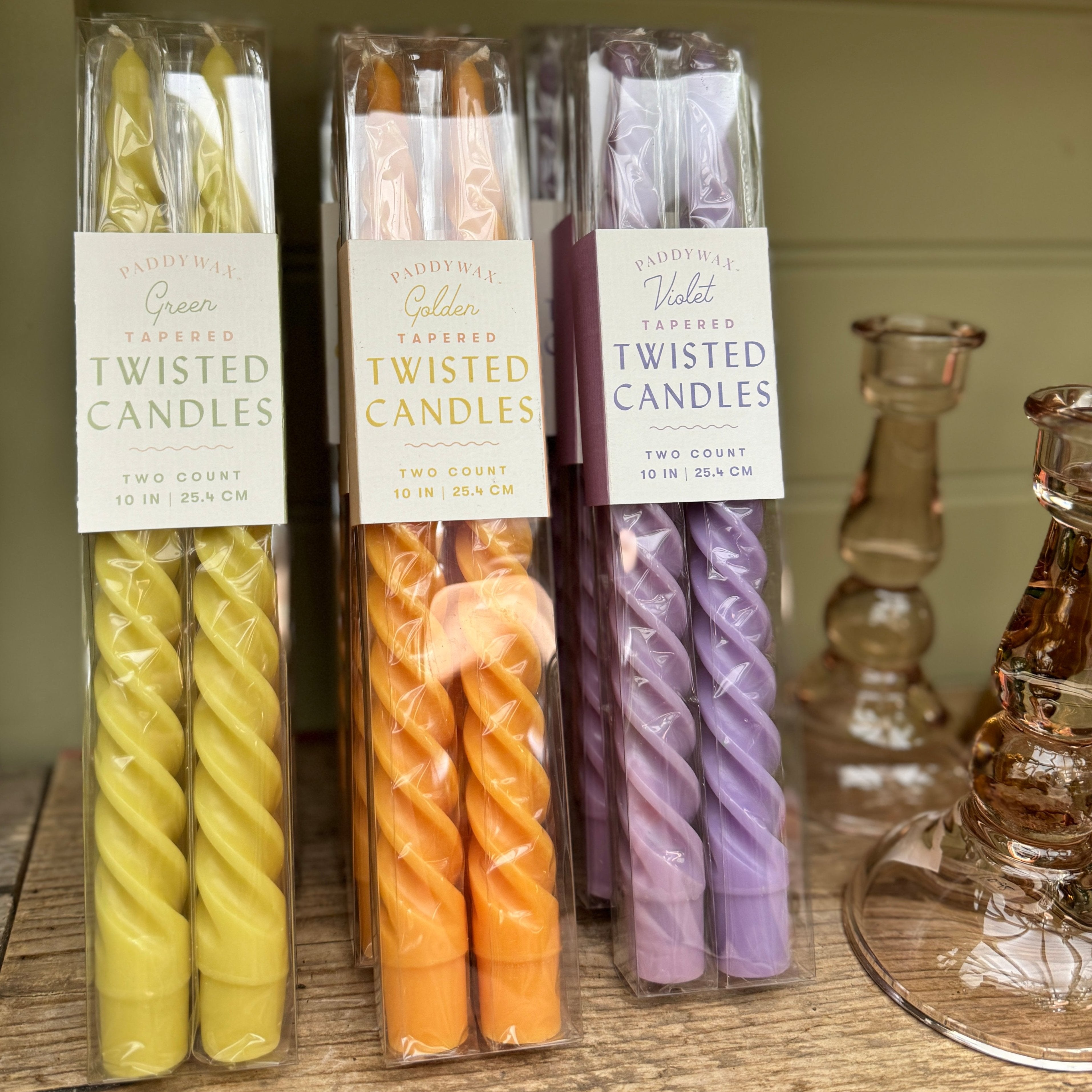 Twisted Taper Candles