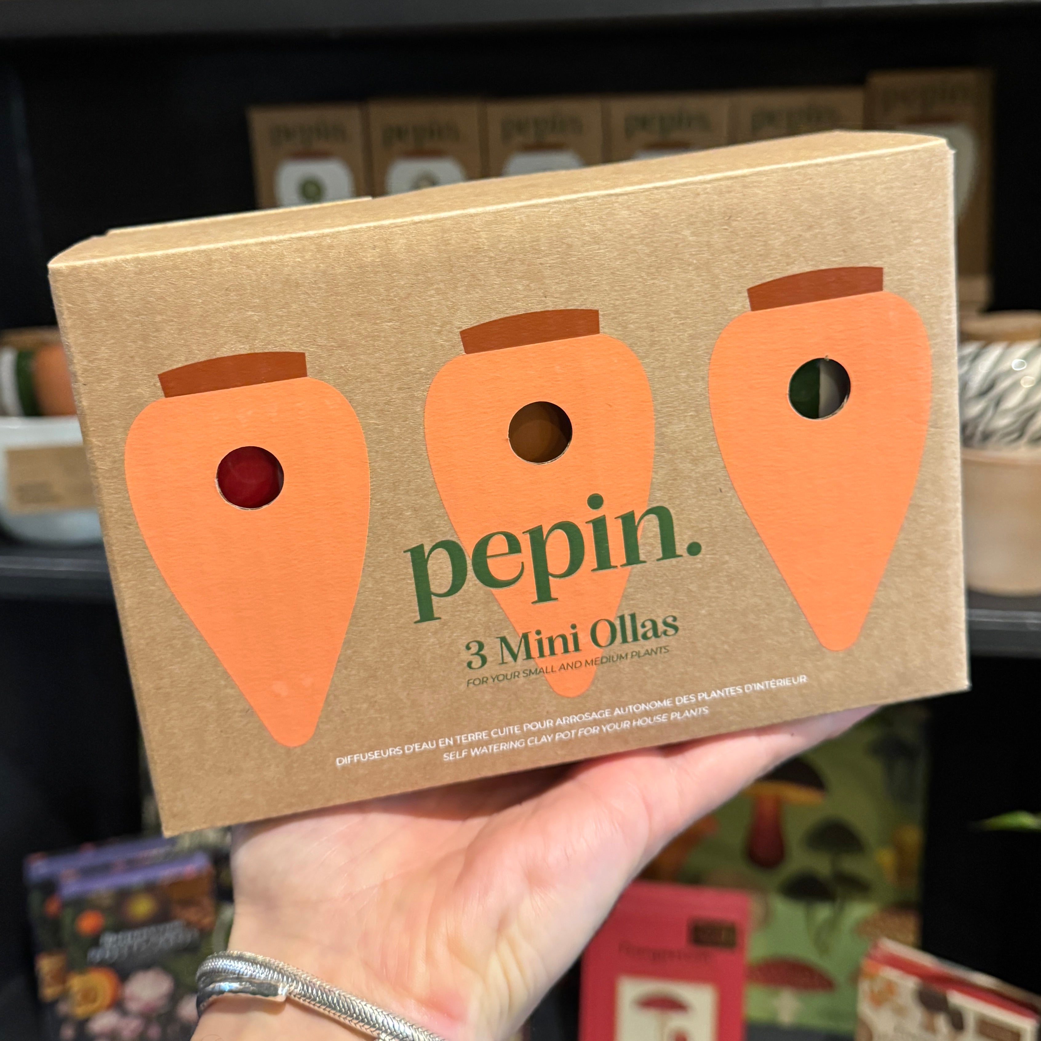 Pepin Trio Striped Mini Ollas – Terracotta & Striped Gift Set