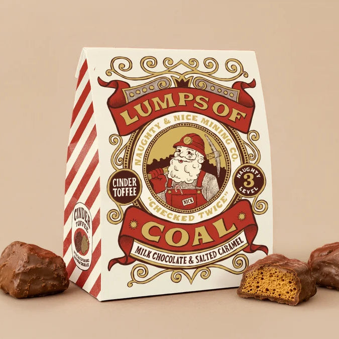 Lumps of Coal Chocolate Cinder Toffee | The Chocolate Gift Company