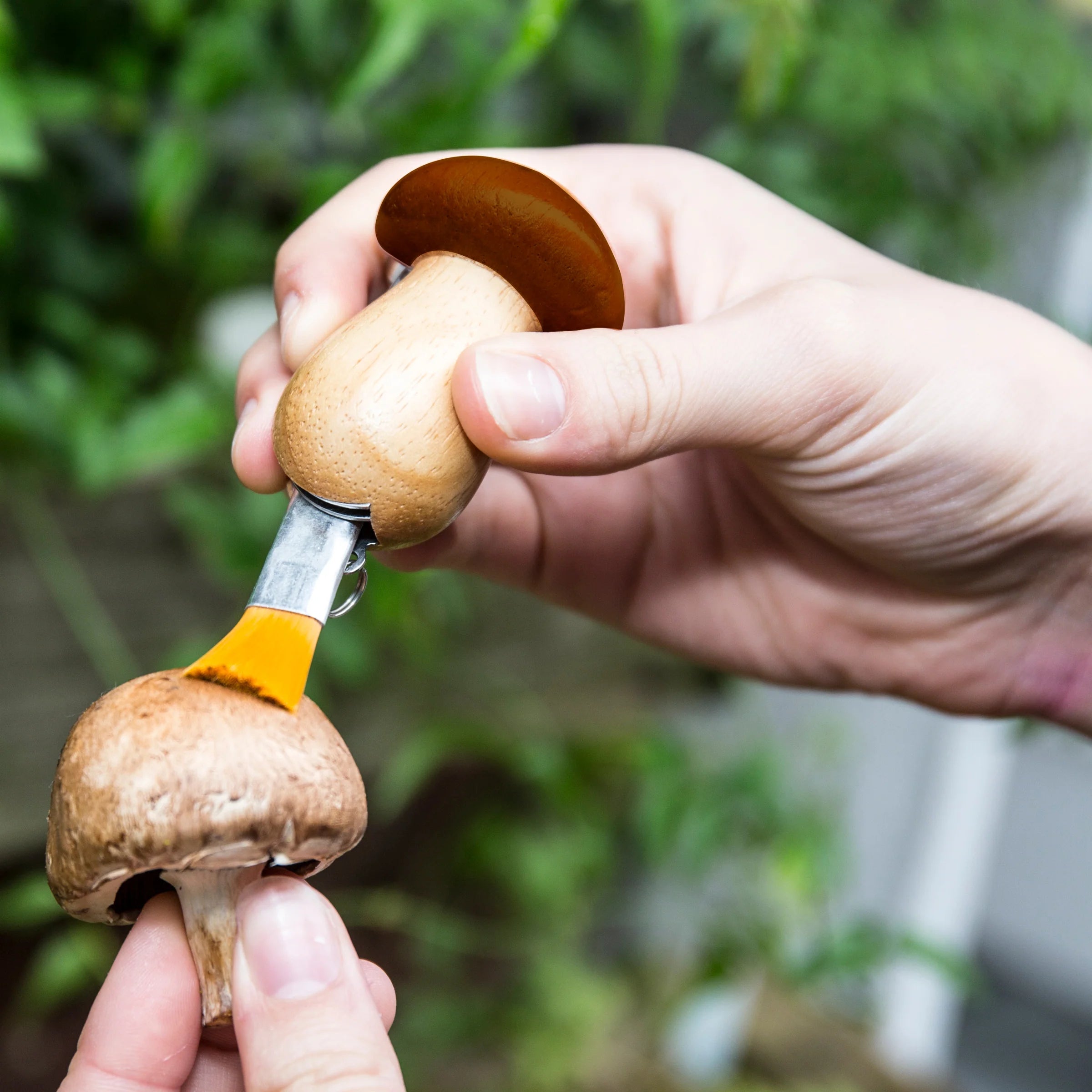 Mushroom Foraging Tool Keychain