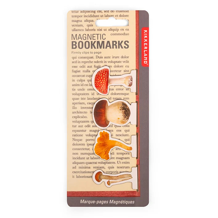 Mushroom Magnetic Bookmarks – Set of 4