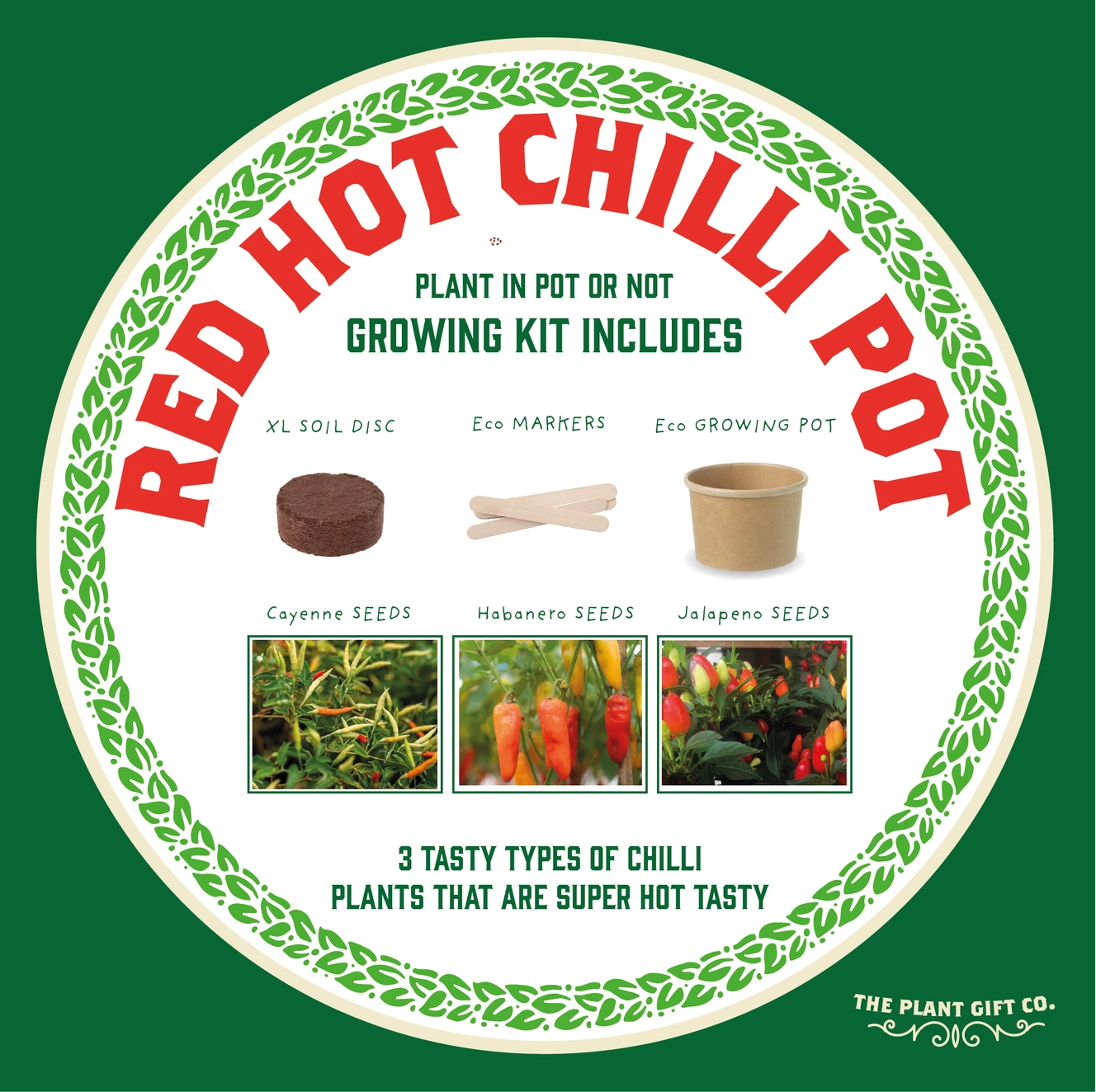 Red Hot Chilli Pot | Grow Your Own Kit