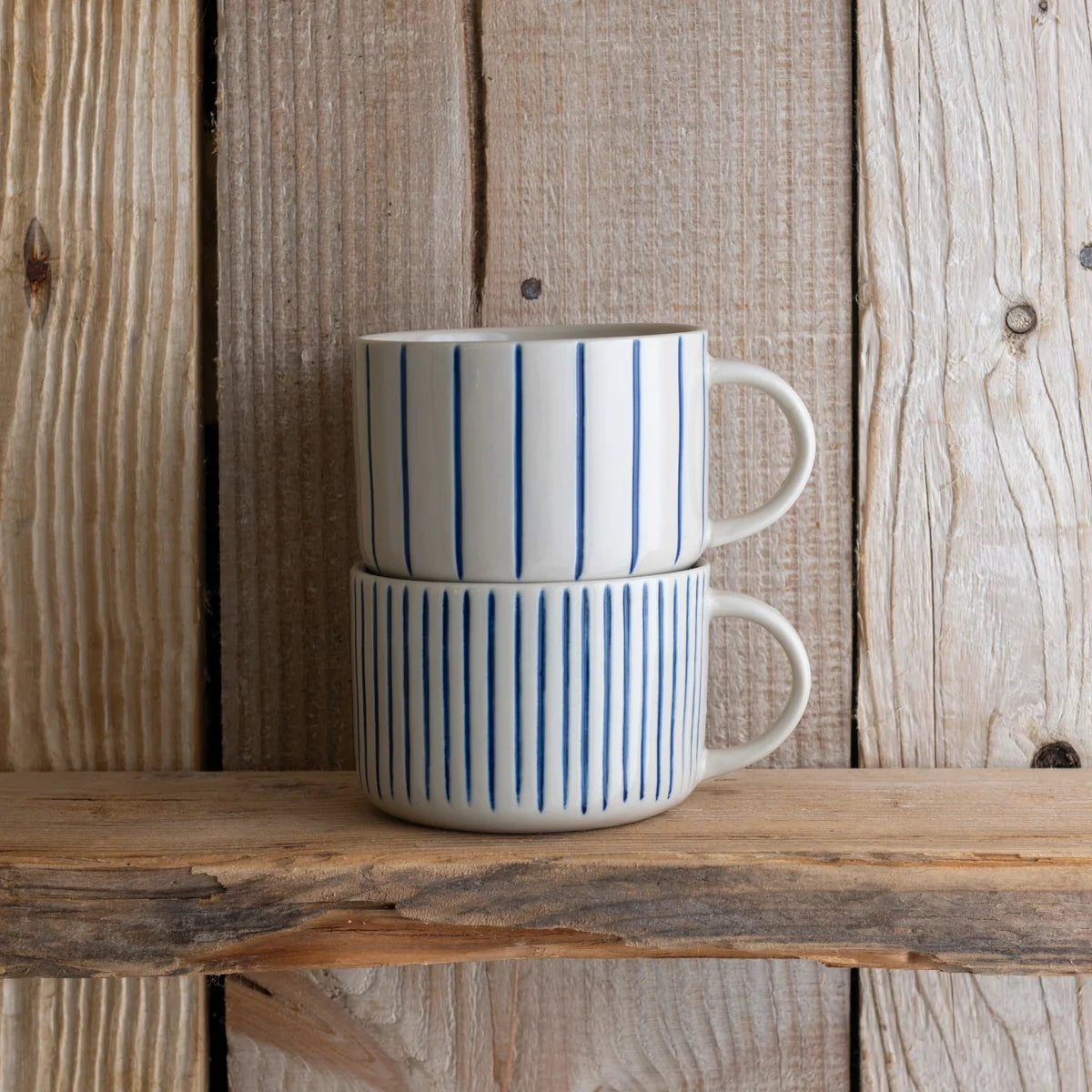 Kindred Yarrow Mugs – Brushed Indigo Blue – Set of 2