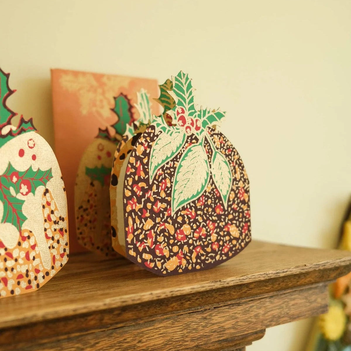 Christmas Pudding Concertina Card | East End Press