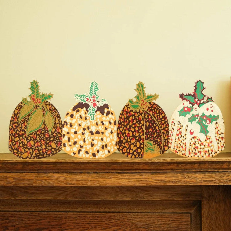 Christmas Pudding Concertina Card | East End Press