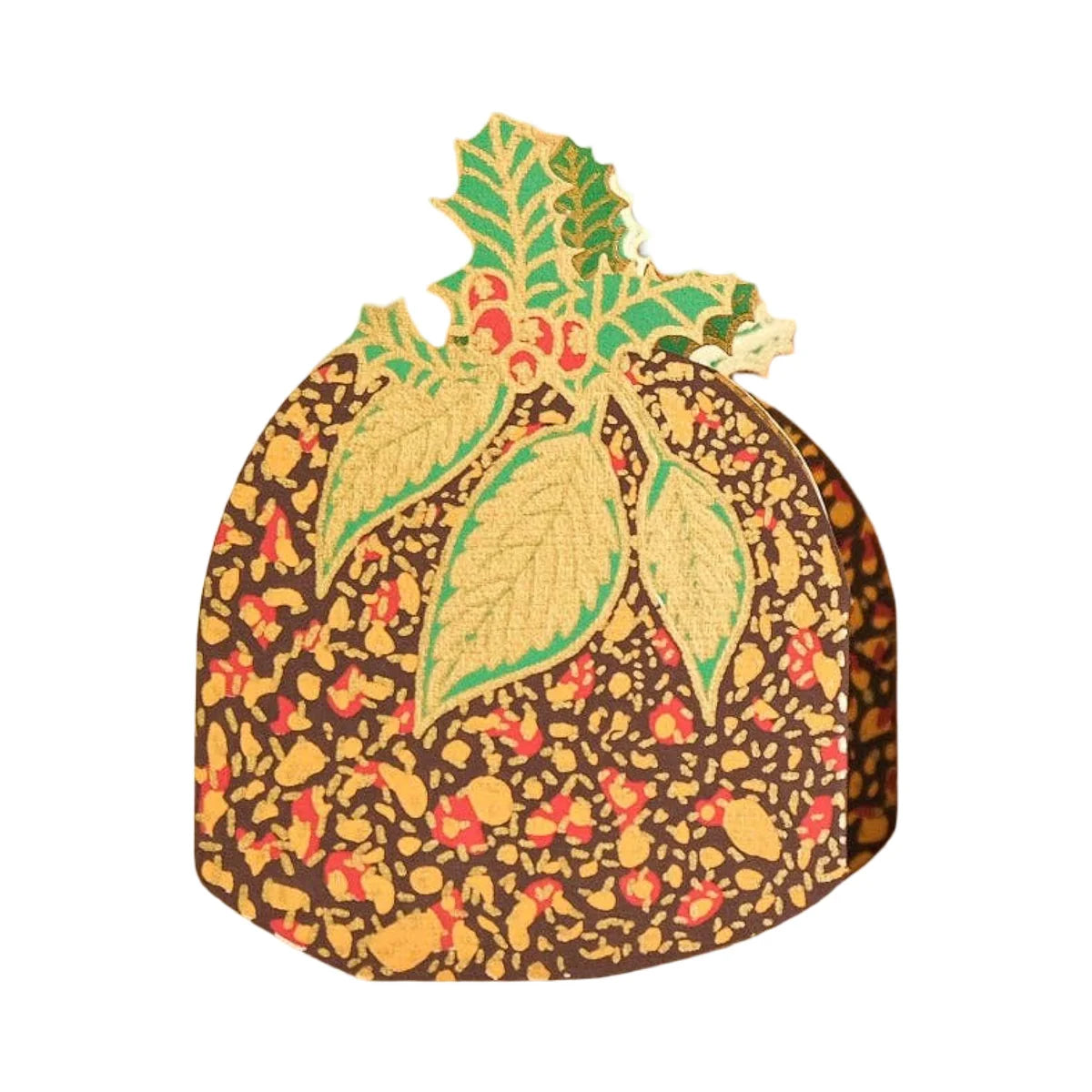 Christmas Pudding Concertina Card | East End Press