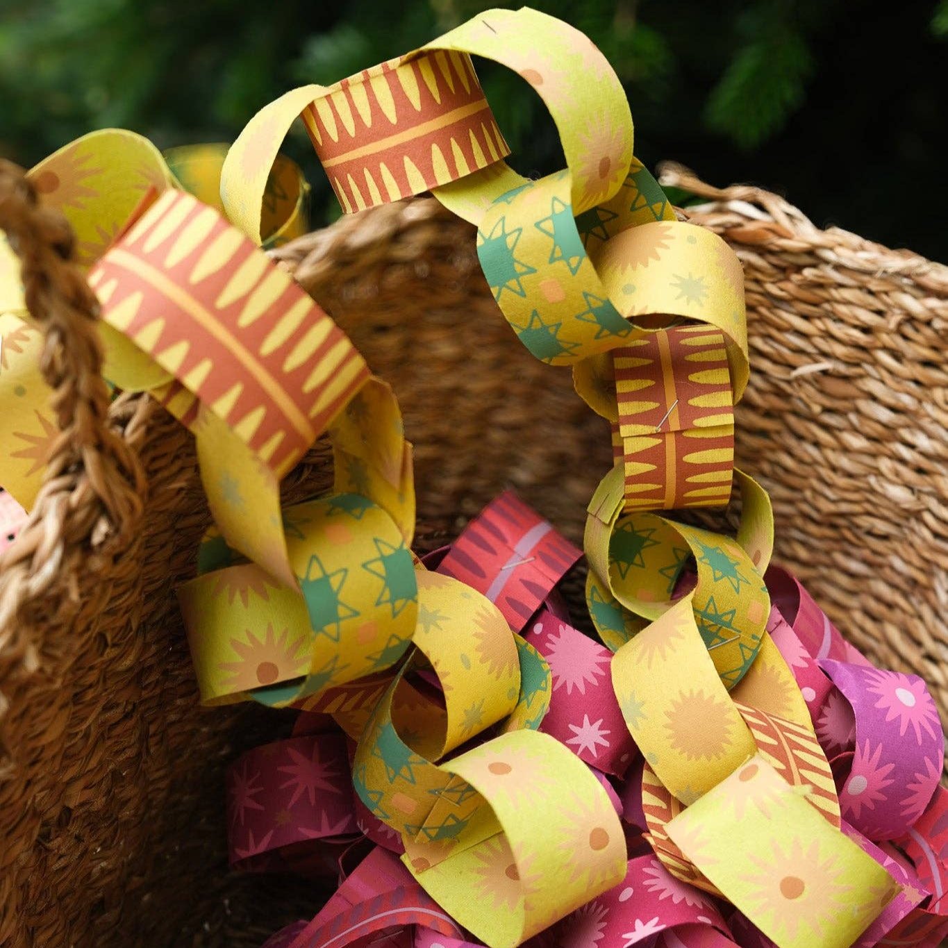 Yellow & Green Paper Chain Kit