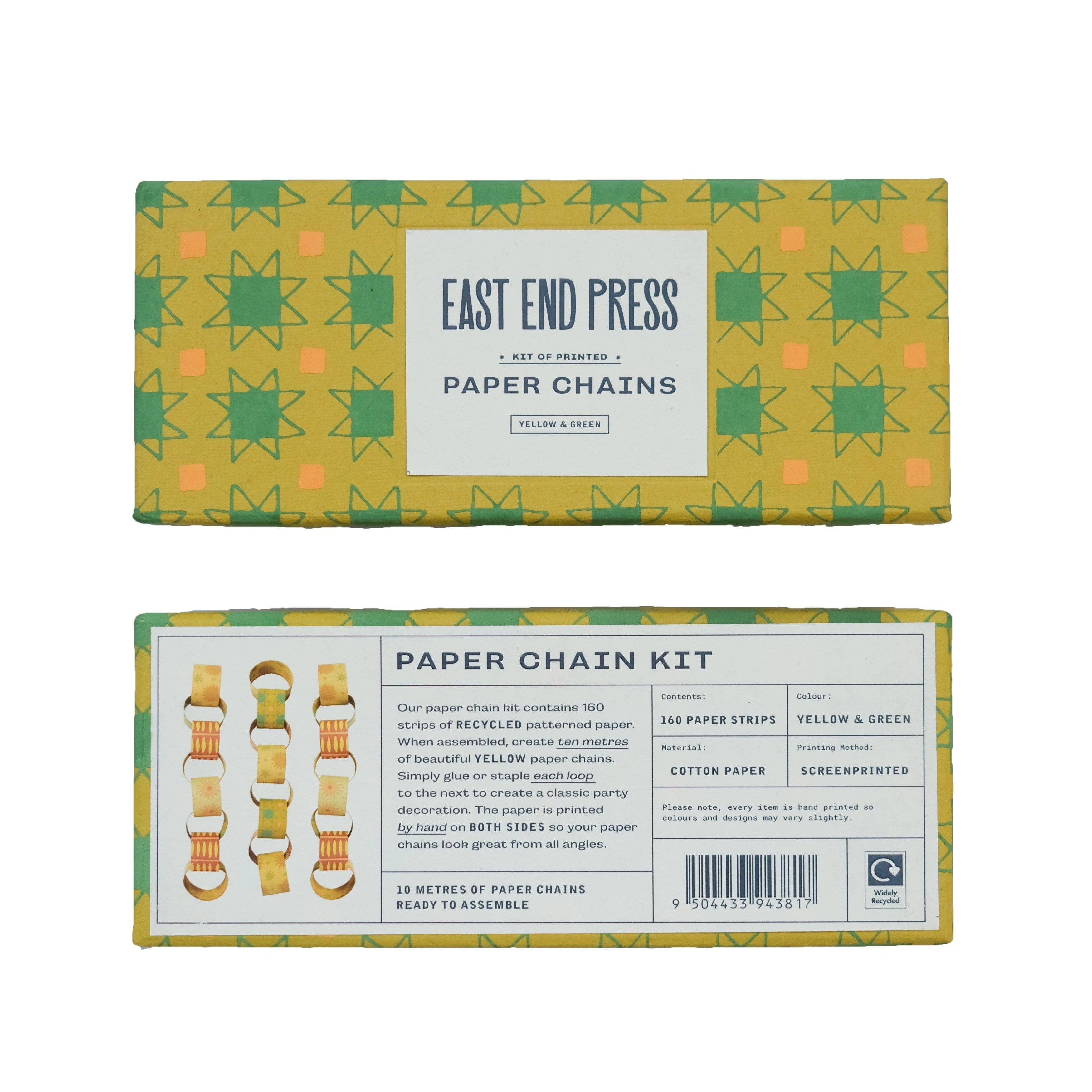 Yellow & Green Paper Chain Kit