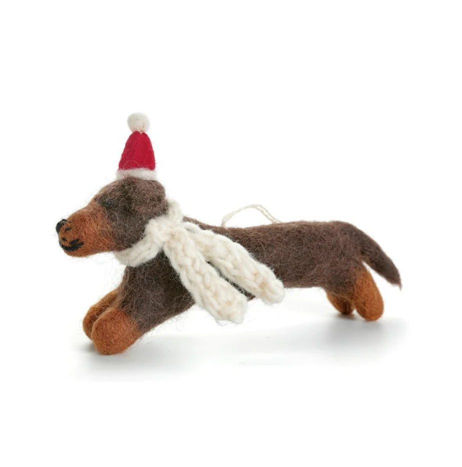 Sausage Dog | Felt Christmas Decoration