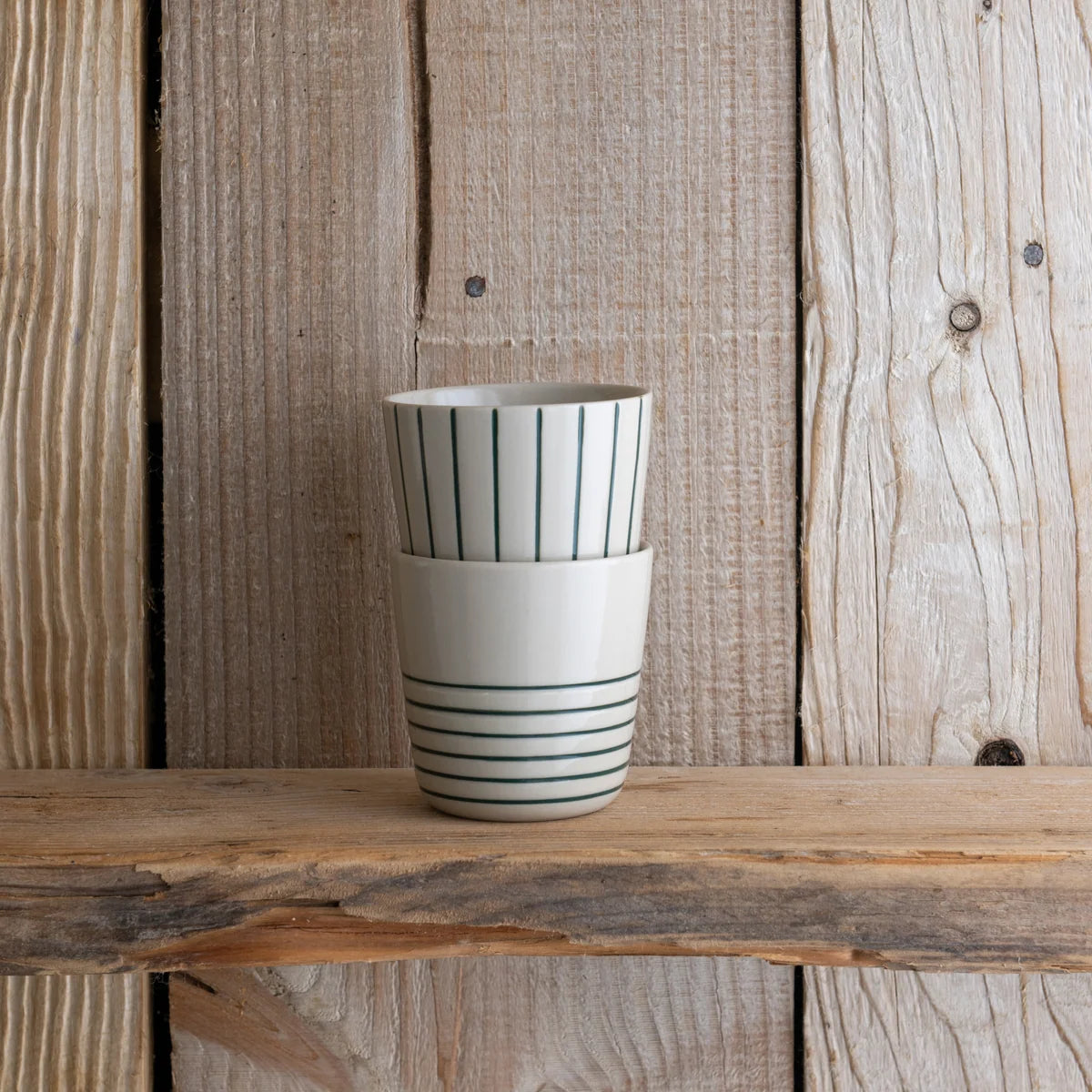 Kindred Sorrel Small Beakers – Brushed Sea Green – Set of 2