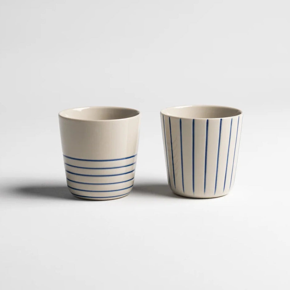 Kindred Sorrel Small Beakers – Brushed Indigo Blue – Set of 2