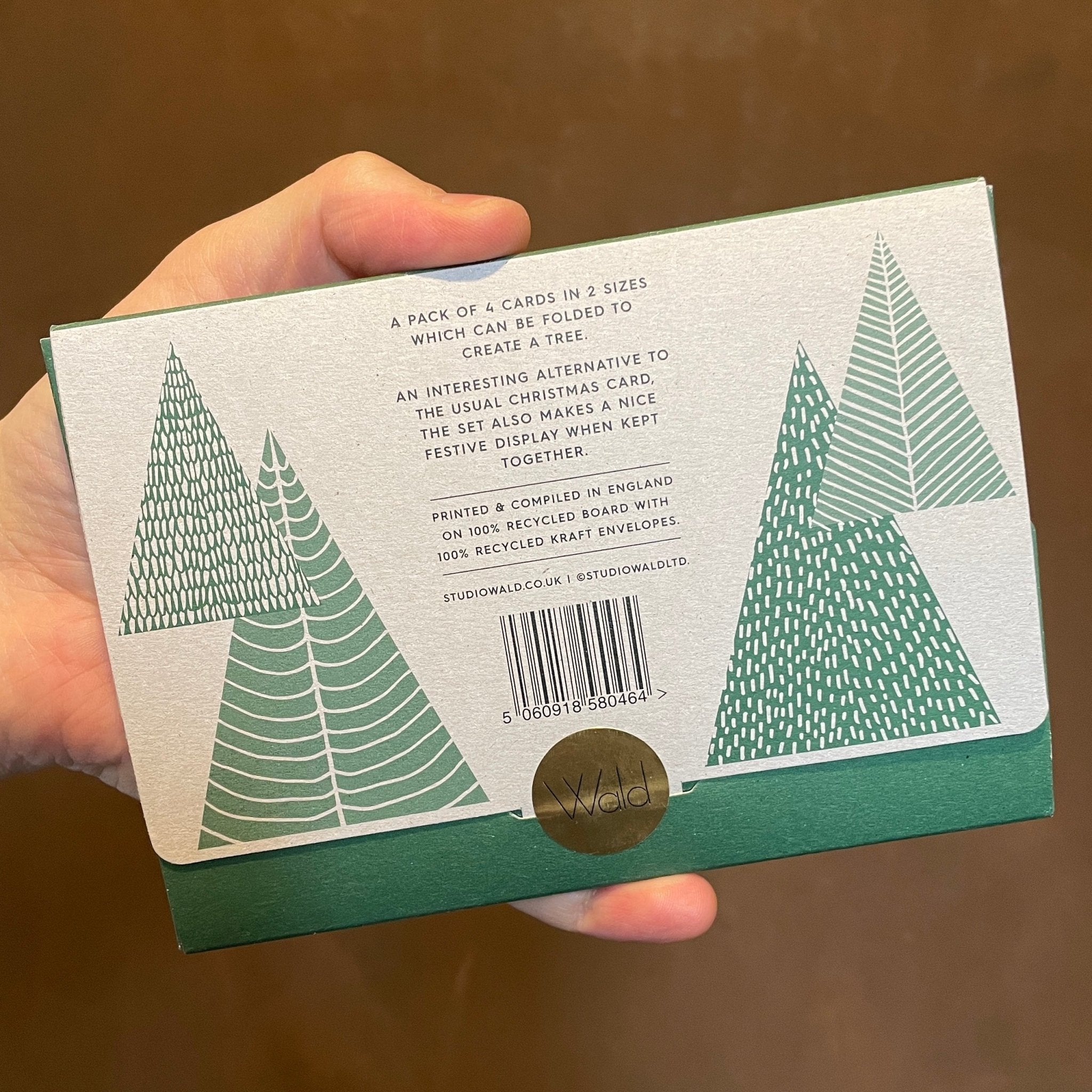 Christmas Tree Cards - Set of 4 | Studio Wald - grow urban. UK