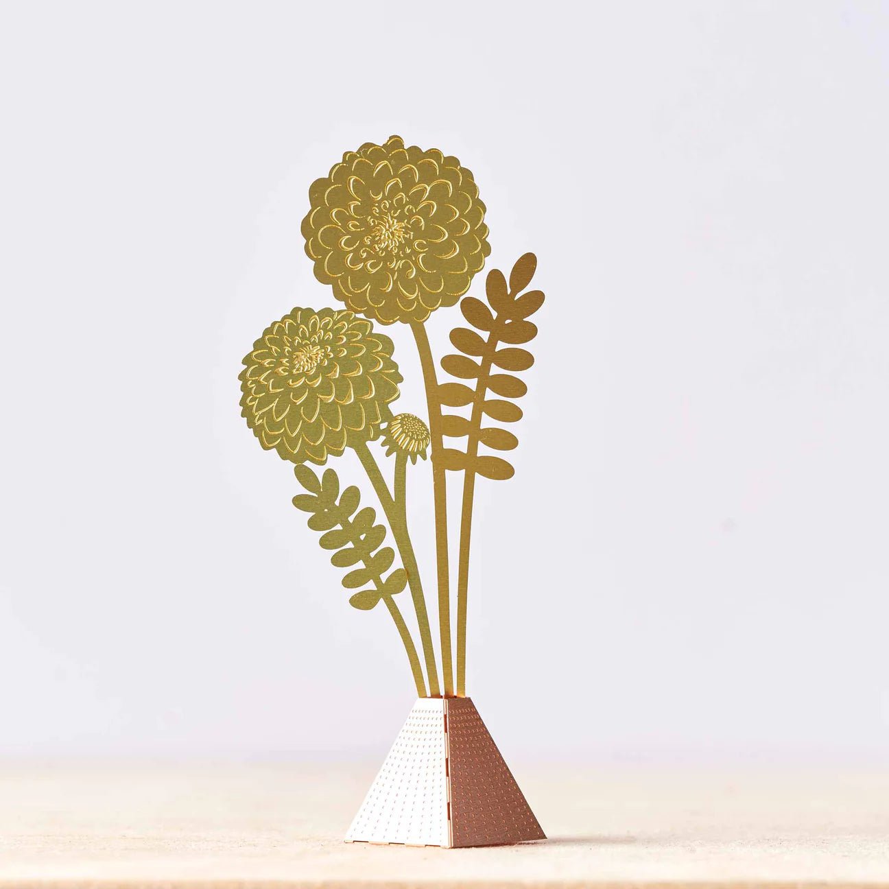 Dahlia Tiny Bouquet | Brass - grow urban. UK
