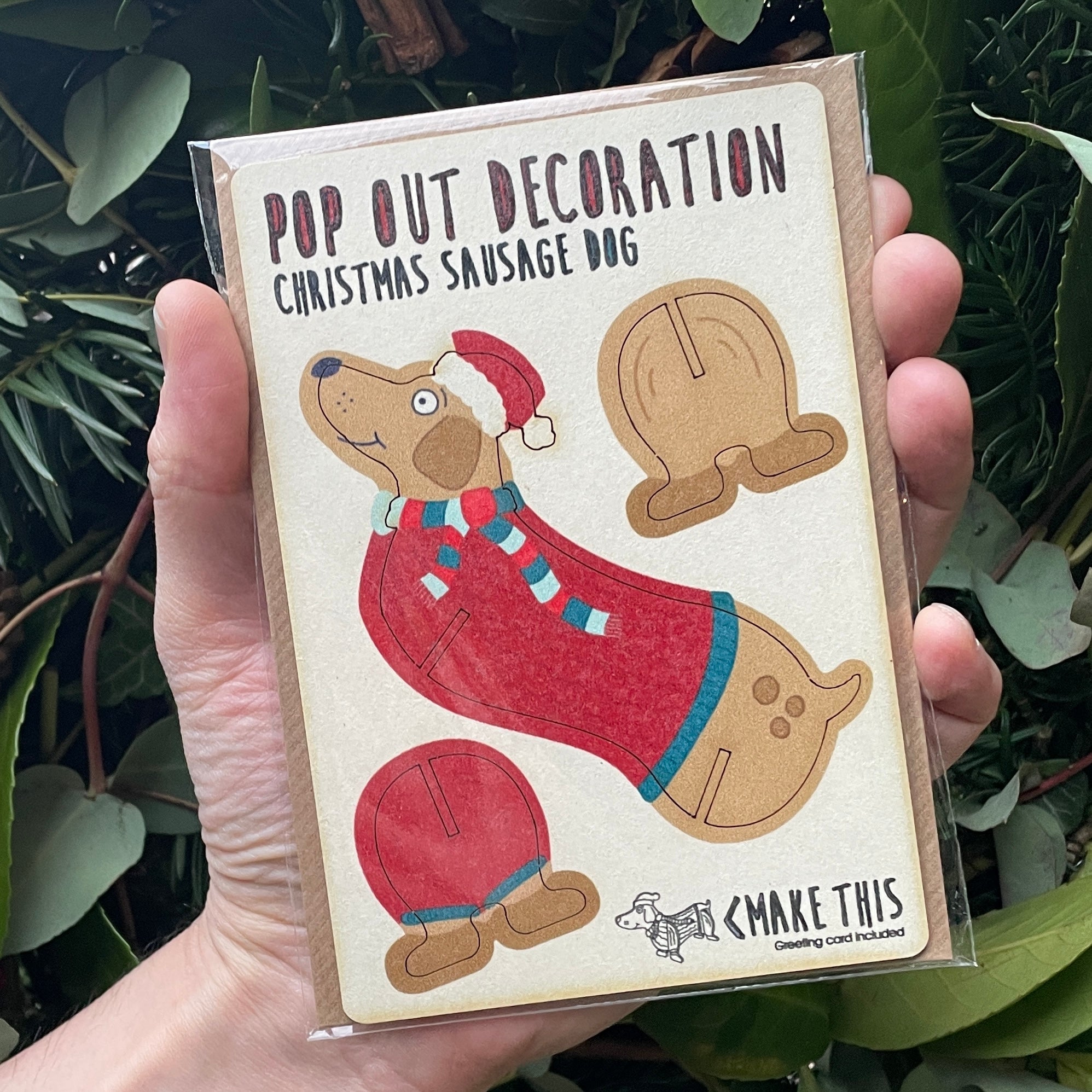 Wooden Pop-Out Christmas Cards - grow urban. UK
